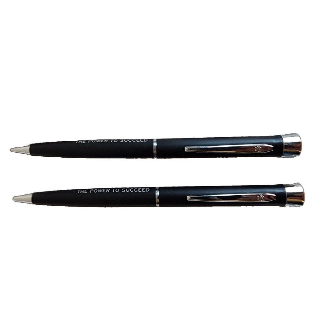 Vintage Garland Exxon Pen & Mechanical Pencil Set Black USA "Power to Succeed"